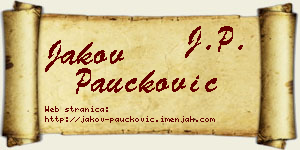 Jakov Paučković vizit kartica